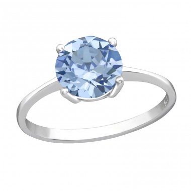 Solitaire Rotund Cu Cristale Swarovski® - Argint 925 Rings A4S38746