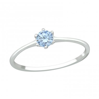 Solitaire  - 925 Sterling Silver Rings With Zirconia Stones A4S38870