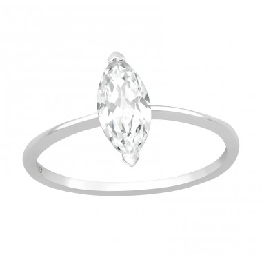 Marquise - 925 Sterling Silver Rings with Zirconia stones A4S40932