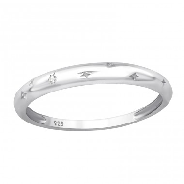 Sterne - Ringe aus Silber 925 mit Steinen A4S46165