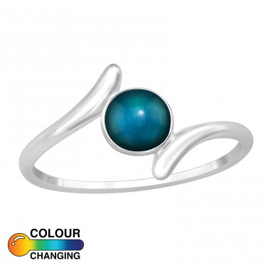 Silver ring with Opal  - 925 Sterling Silver Rings With Stones A4S47084