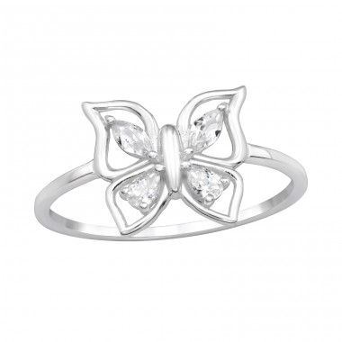 Butterfly - 925 Sterling Silver Rings with stones A4S47809