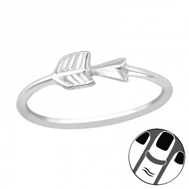 Arrow - 925 Sterling Silver Midi Rings A4S19937