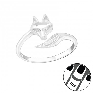 Fox - 925 Sterling Silver Midi Rings A4S20988