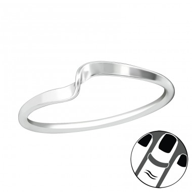 Twist - 925 Sterling Silver Midi Rings A4S38985