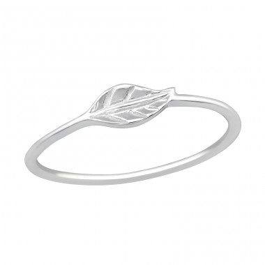 Leaf - 925 Sterling Silver Basic Rings A4S19375