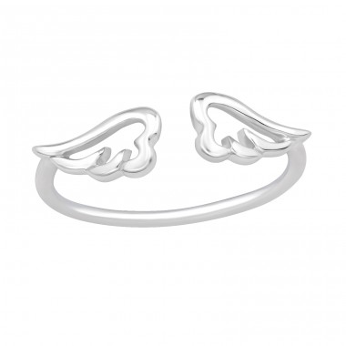 Wing - 925 Sterling Silver Basic Rings A4S19429