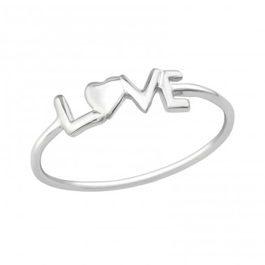 Love - 925 Sterling Silver Basic Rings A4S20774