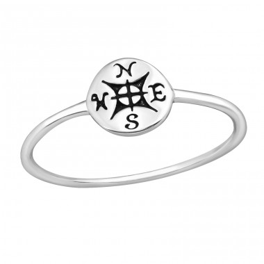 Compass - 925 Sterling Silver Basic Rings A4S23257