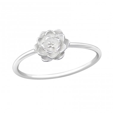 Eine Blume - 925er Silber Basic Ringe A4S36162