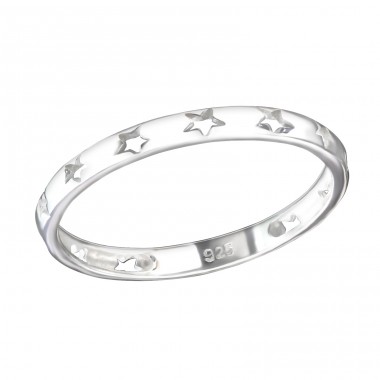 Star - 925 Sterling Silver Basic Rings A4S36531