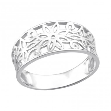 Flower - 925 Sterling Silver Basic Rings A4S36760