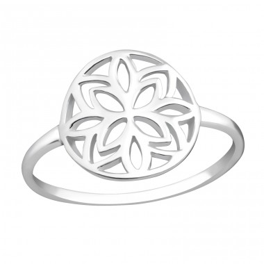 Eine Blume - 925er Silber Basic Ringe A4S37284