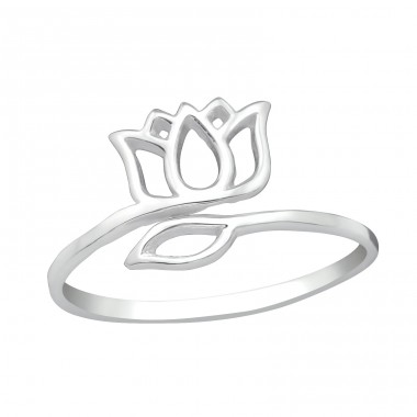 Tulip - 925 Sterling Silver Basic Rings A4S38956