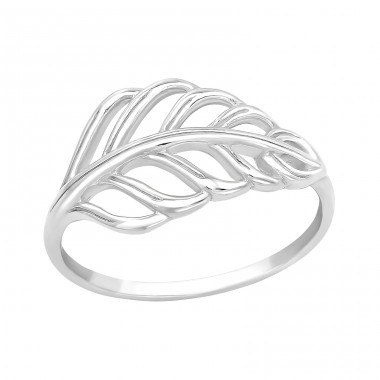 Big Leave - 925 Sterling Silver Basic Rings A4S40271