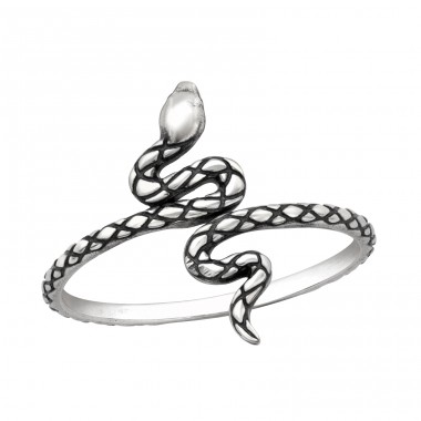 Snake - 925 Sterling Silver Basic Rings A4S40617