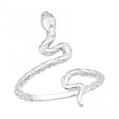 Snake open ring - 925 Sterling Silver Basic Rings A4S41394