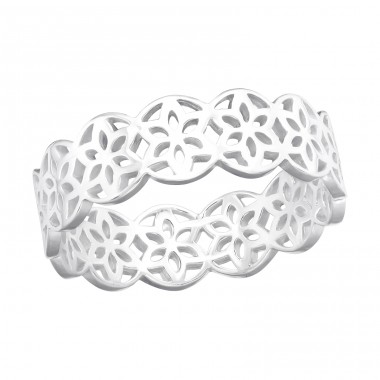 Flower - 925 Sterling Silver Basic Rings A4S41397