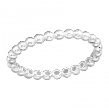 Kugel - Schmuck Silber 925 Ringe ohne Steine A4S41419