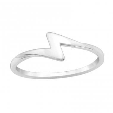 Thunderbolt - 925 Sterling Silver Basic Rings A4S41438