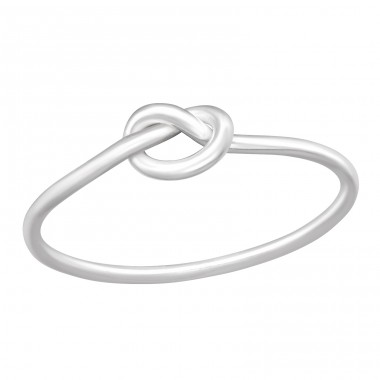 Knot - 925 Sterling Silver Basic Rings A4S42456