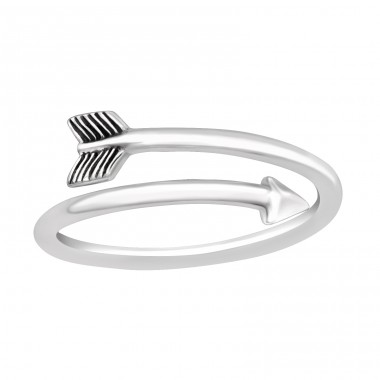 Arrow open ring - 925 Sterling Silver Basic Rings A4S42770