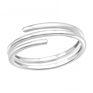 Offen - 925 Sterling Silber Ringe ohne Steine A4S44941