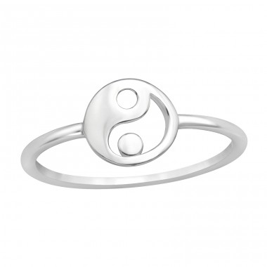 Yin - Yang - 925 Sterling Silber Ringe ohne Steine A4S45908