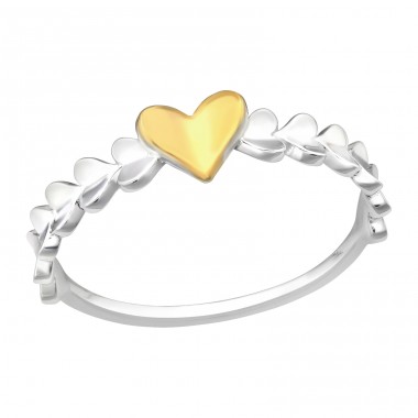 Eternity Hearts - 925 Sterling Silver Basic Rings A4S46466