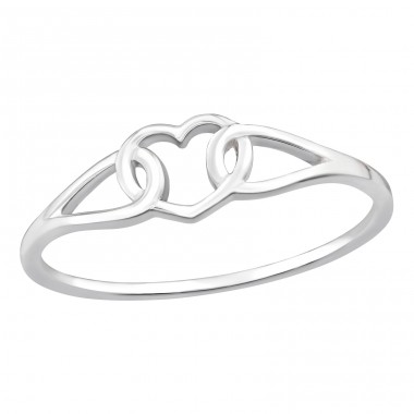 Heart - 925 Sterling Silver Basic Rings A4S46471