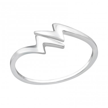 Lightning Rod Ring - 925 Sterling Silver Basic Rings A4S46765