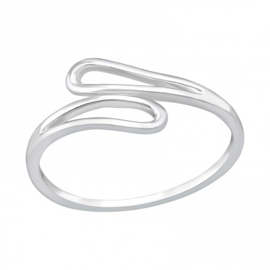 Bypass Basic Ring - 925 Sterling Silver Basic Rings A4S46766