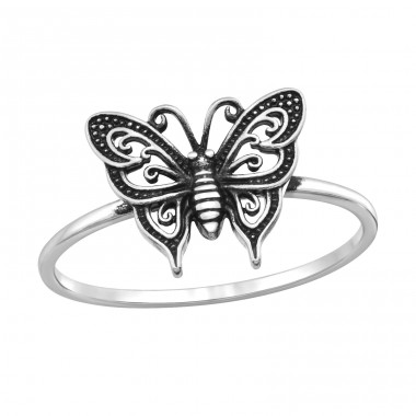 ฺButterfly - 925 Sterling Silver Basic Rings A4S46871