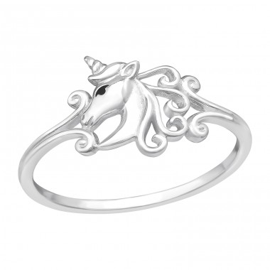 Horse - 925 Sterling Silver Basic Rings A4S47222