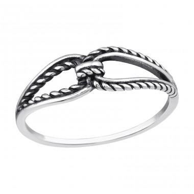 Rope oxidized - 925 Sterling Silver Basic Rings A4S47674