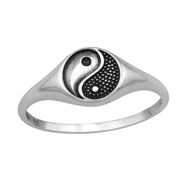 Yin Yang - 925 Ezüst Kő nélküli gyűrűk A4S47802