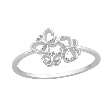 Butterfly - 925 Sterling Silver Basic Rings A4S48324