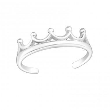 Crown - 925 Sterling Silver Toe Rings A4S20979