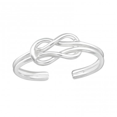 Knot - 925 Sterling Silver Toe Rings A4S21062