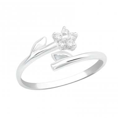 Flower - 925 Sterling Silver Toe Rings A4S21267