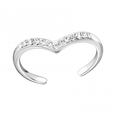 Heart - 925 Sterling Silver Toe Rings A4S22285