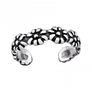 Flower - 925 Sterling Silver Toe Rings A4S29403