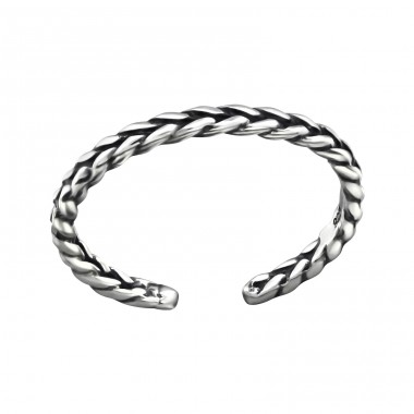 Braided - 925 Sterling Silver Toe Rings A4S32305