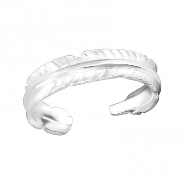 Feather - 925 Sterling Silver Toe Rings A4S38316