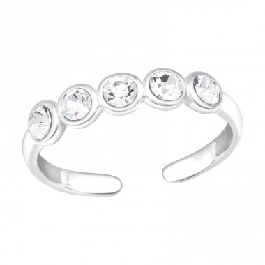 Dot Link - 925 Sterling Silver Toe Rings A4S40155