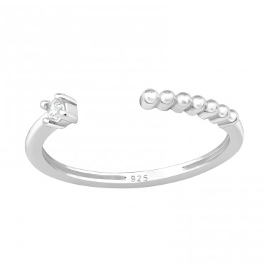 Dots Link - 925 Sterling Silver Toe Rings A4S47564