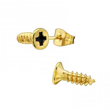 Screw - 316L Surgical Grade Stainless Steel Steel Ear Studs A4S28829