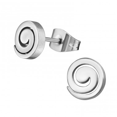 Twirl - 316L Surgical Grade Stainless Steel Steel Ear Studs A4S11389