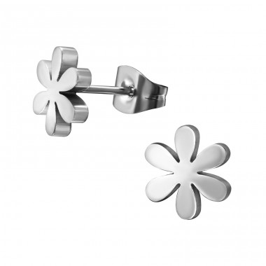 Flower - 316L Surgical Grade Stainless Steel Steel Ear Studs A4S1263