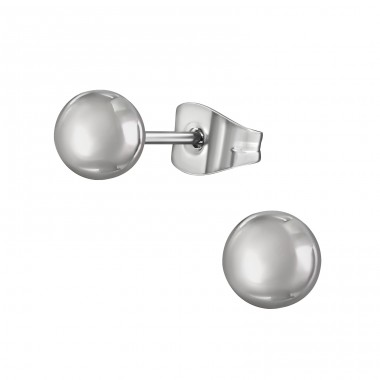 Ball - 316L Surgical Grade Stainless Steel Steel Ear Studs A4S13056